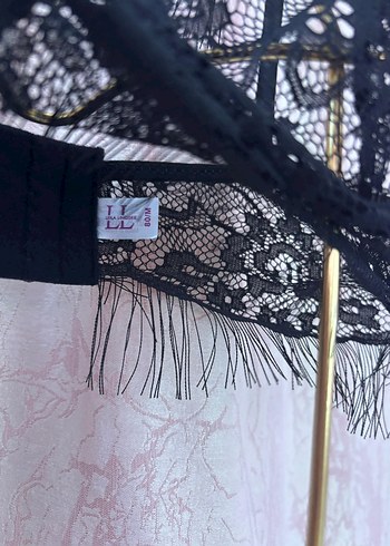 Siyah Nakışlı Gotik Sütyen Takımı - Görsel 5