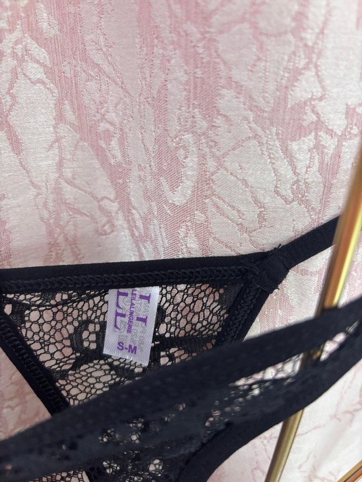 Siyah Nakışlı Gotik Sütyen Takımı - Görsel 4