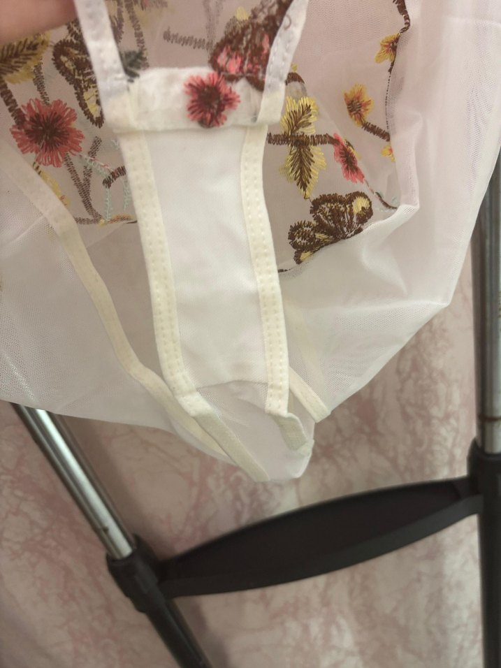 Nakışlı Beyaz Bodysuit - Görsel 5