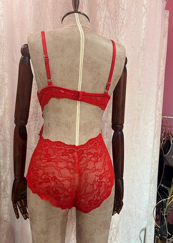 Kırmızı Bodysuit - Görsel 2