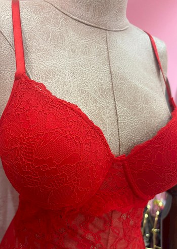 Kırmızı Bodysuit - Görsel 5