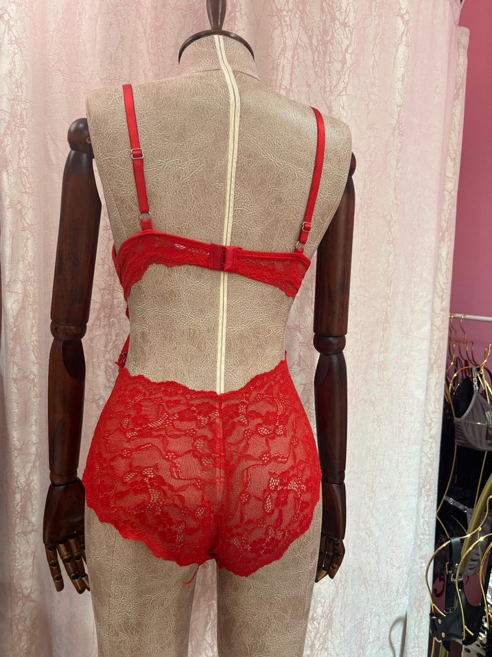Kırmızı Bodysuit - Görsel 2