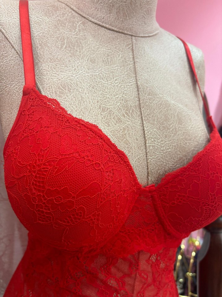 Kırmızı Bodysuit - Görsel 5