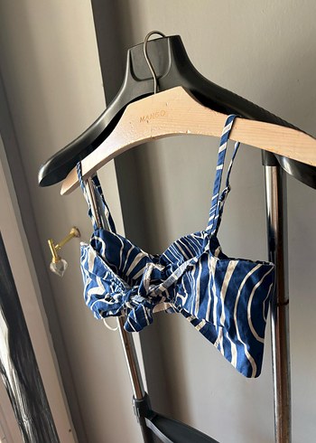 Mavi Tie-Dye Mini Bohem Büstiyer