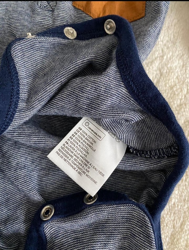 Uzun Kollu Yakalı Bebek Body(3/6 ay ) - Görsel 3