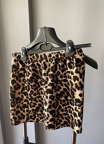 American Vintage Leopar mini etek 