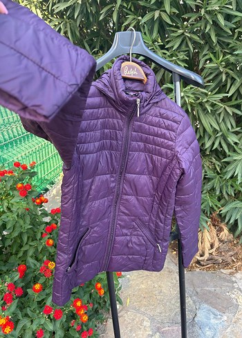 LC Waikiki Mor Fermuarlı Kadın Mont, Yüksek Yaka, Dar Kesim
