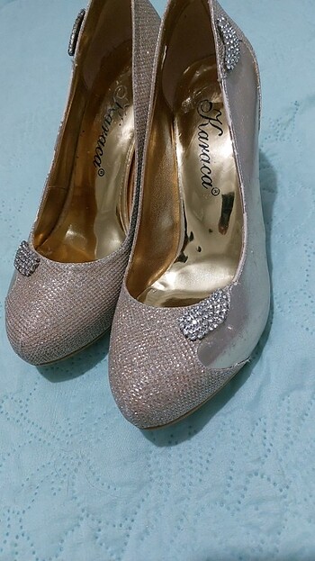 Altin sarisi taski ayakabi - Görsel 4