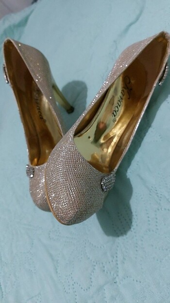 Altin sarisi taski ayakabi - Görsel 5