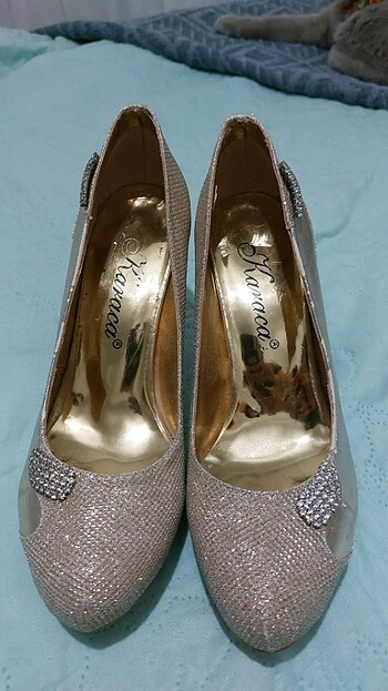 Altin sarisi taski ayakabi - Görsel 6