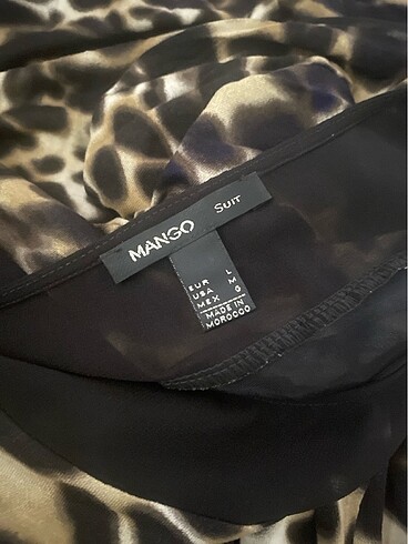 Leopar bol döküm elbise - Görsel 3