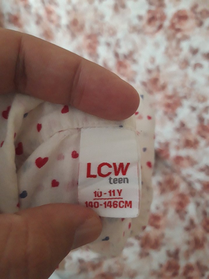 Kız çocuk elbise tişört 10-11 yaş - Görsel 5