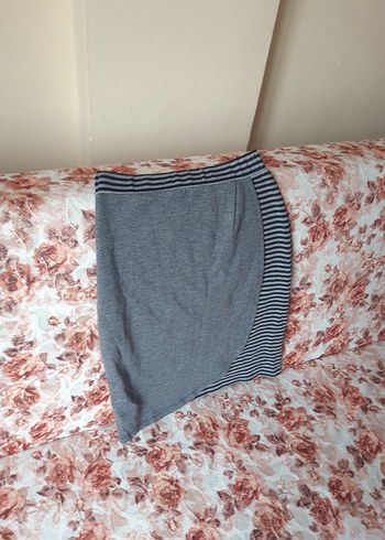 Gri Zebra Desenli Yumuşak Etek - Görsel 7