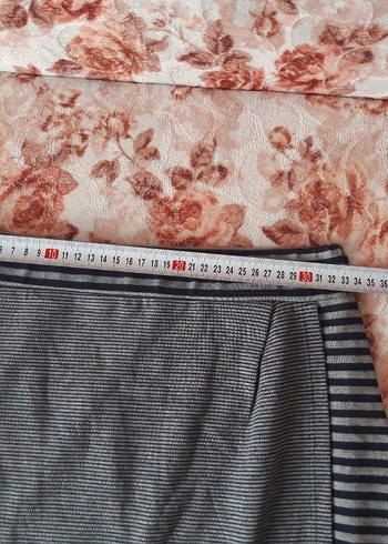 Gri Zebra Desenli Yumuşak Etek - Görsel 2