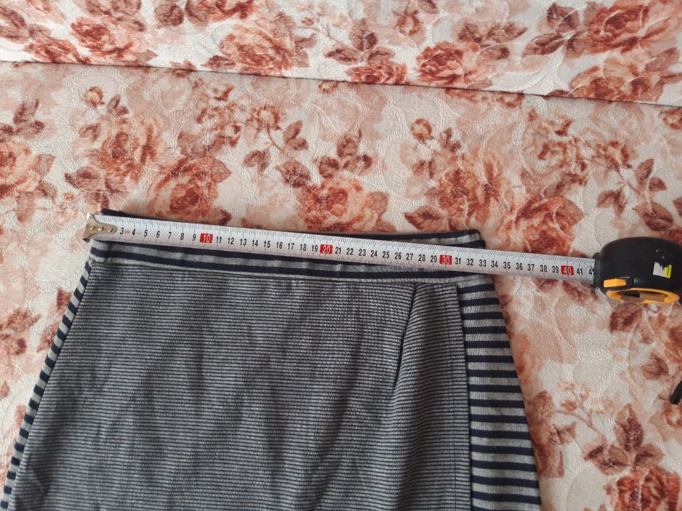 Gri Zebra Desenli Yumuşak Etek - Görsel 2