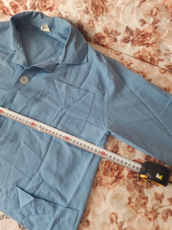 Mavi Düğmeli Erkek Pijama Takımı XL - Görsel 5