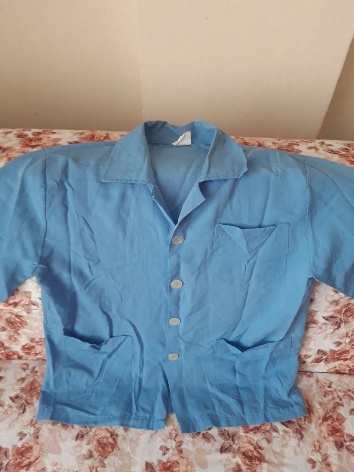 Mavi Düğmeli Erkek Pijama Takımı XL - Görsel 2