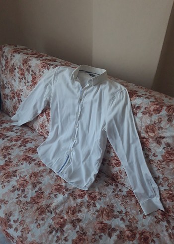 Koton Beyaz Erkek Gömlek - Görsel 5