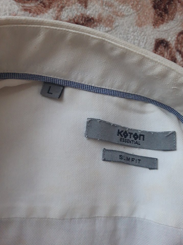 Koton Beyaz Erkek Gömlek - Görsel 3