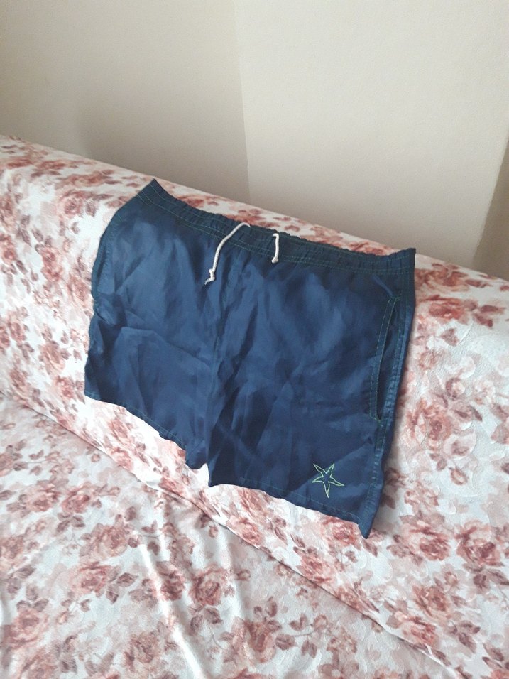 Lacivert Erkek Şort Cepli - Görsel 3