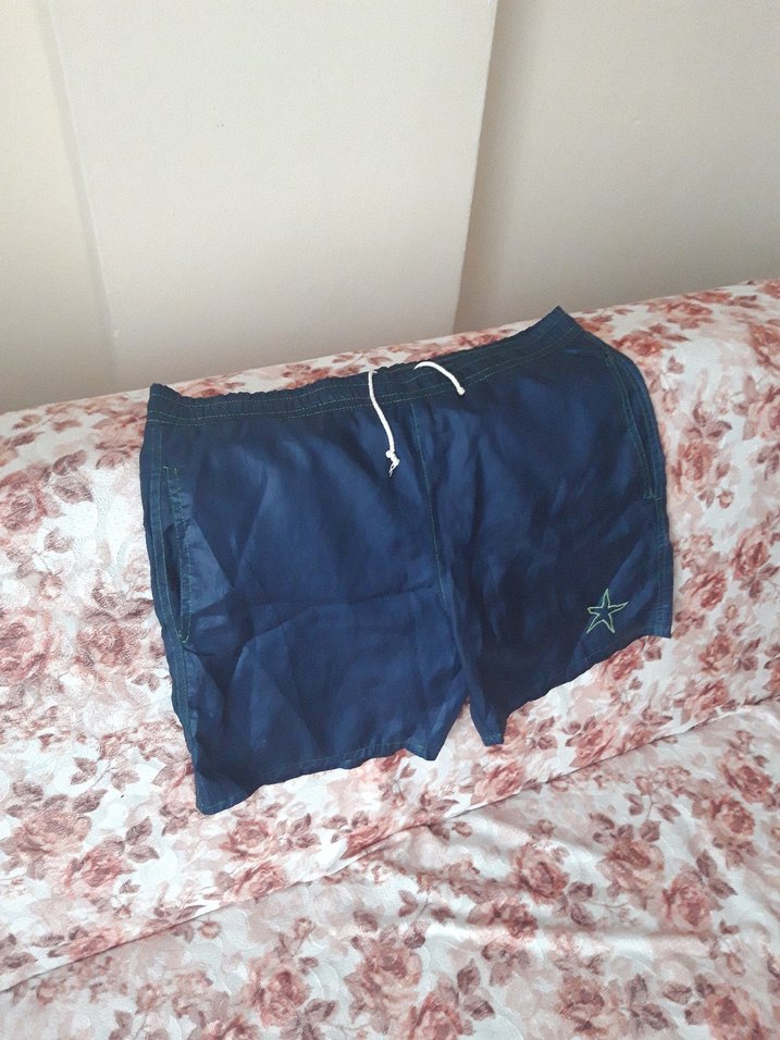 Lacivert Erkek Şort Cepli - Görsel 5