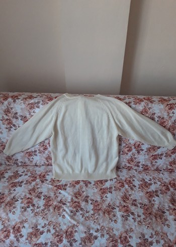 Bayan hırka krem rengi XL - Görsel 5