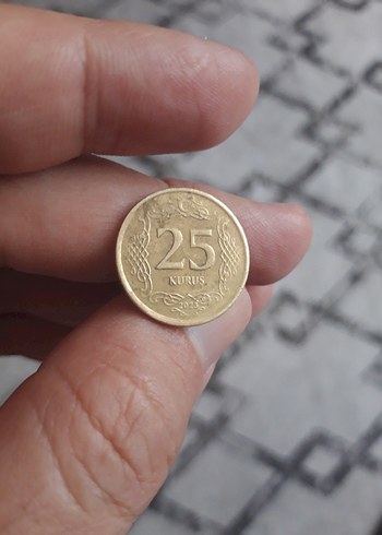 Altın Renk 25 Kuruş antika koleksiyon - Görsel 6