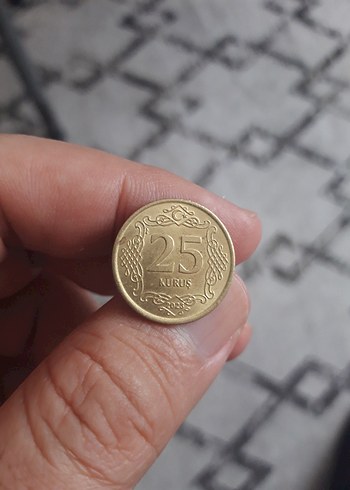 Altın Renk 25 Kuruş antika koleksiyon - Görsel 2