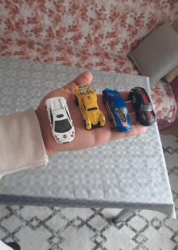 Renkli Metal Oyuncak Araba Seti - Görsel 2