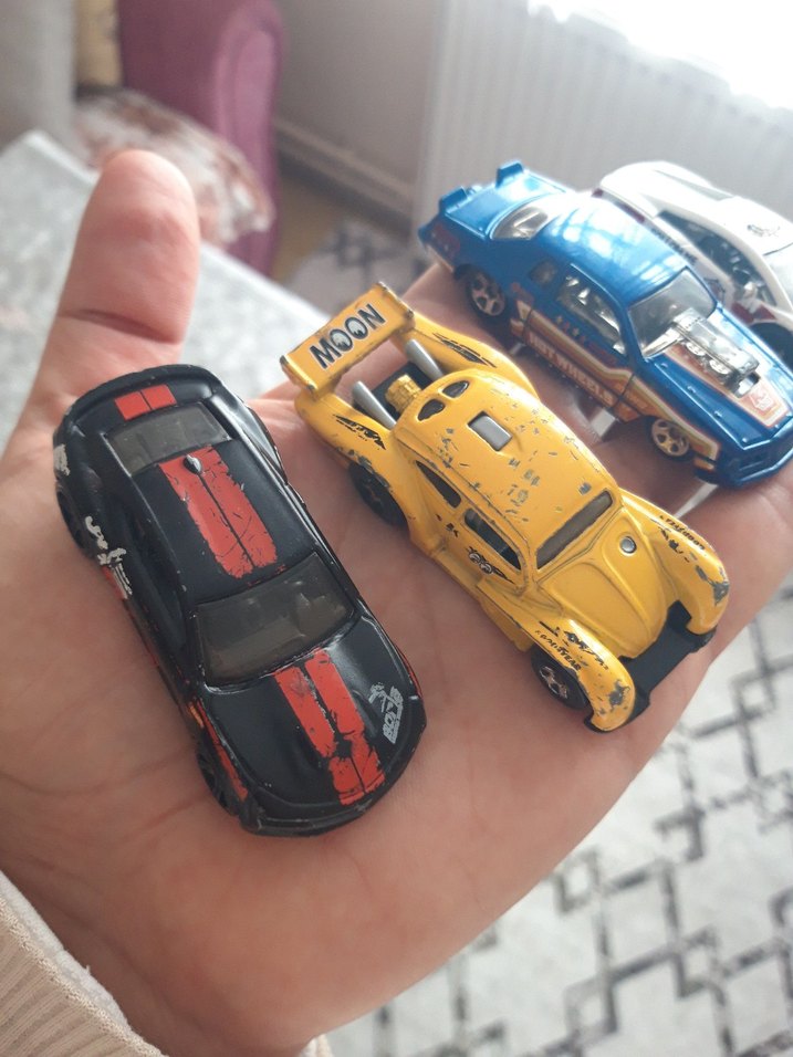 Renkli Metal Oyuncak Araba Seti - Görsel 4