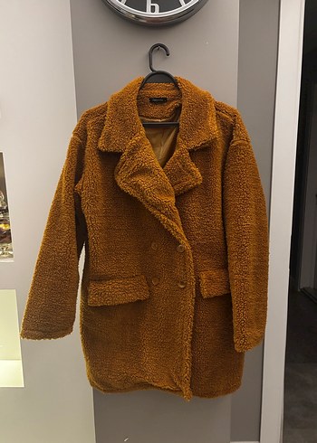 Kahverengi Kürklü Midi Kadın Kaban - Görsel 2
