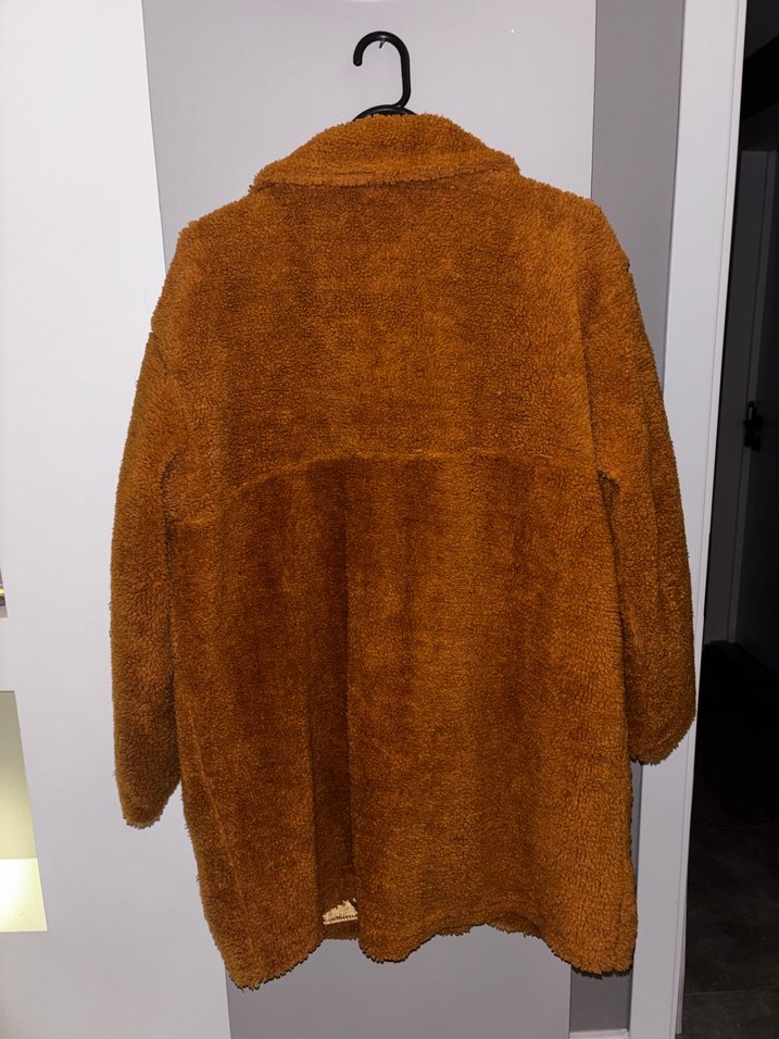 Kahverengi Kürklü Midi Kadın Kaban - Görsel 3