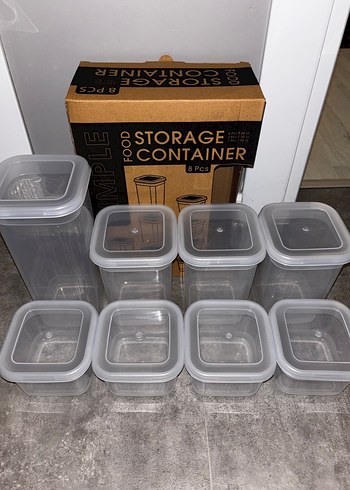 Plastik Saklama Kabı Seti 8 Parça - Görsel 2