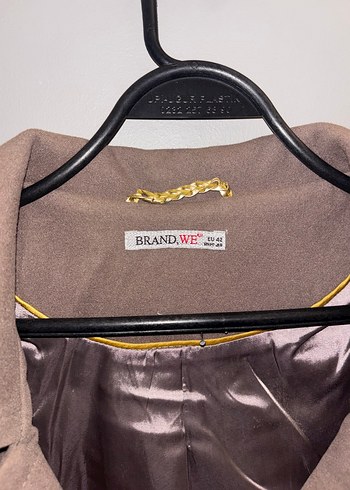 Düğmeli Kahverengi Kadın kaşe kaban - Görsel 6