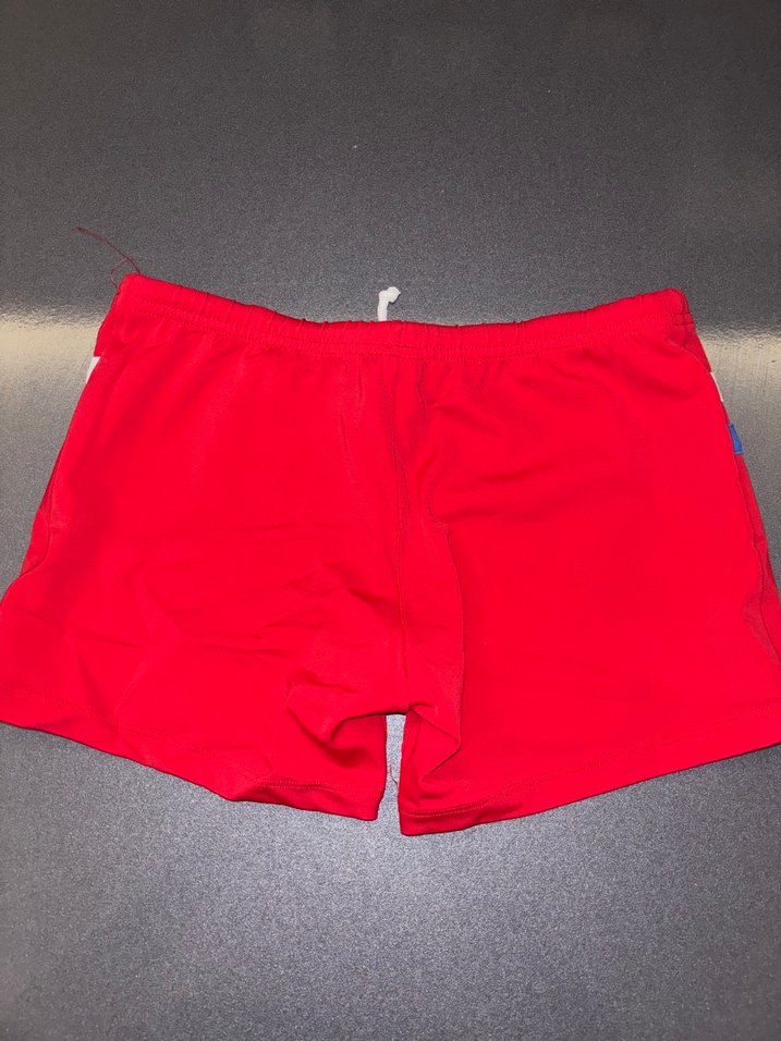 Çizgili Kırmızı Erkek Çocuk Mayo Şortu - Görsel 2