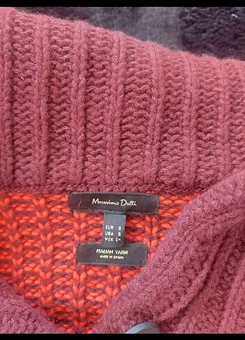 s Beden turuncu Renk Massimo dutti crop kazak