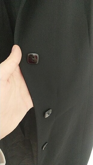 diğer Beden Ekol Uzun Siyah Blazer