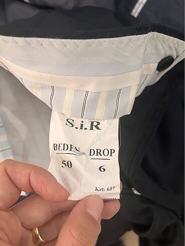 50-6 drop Beden Erkek takim elbise