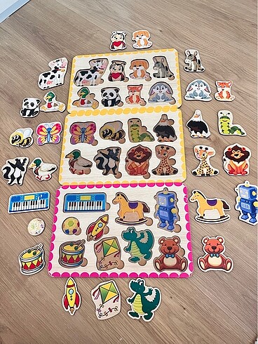 Diğer Klavuzlu ahşap puzzle
