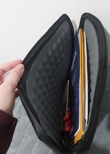 Siyah Deri Yılan Desenli çanta - Görsel 2