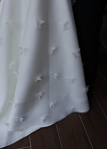 House of zarif Ahsen Alemdar kelebek gelinlik modeli - Görsel 4