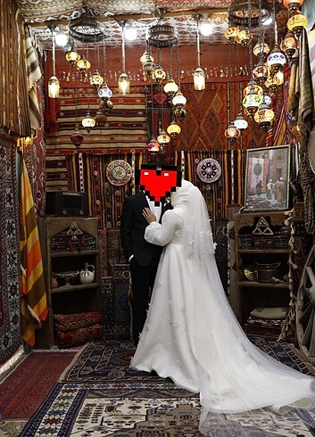 House of zarif Ahsen Alemdar kelebek gelinlik modeli - Görsel 6