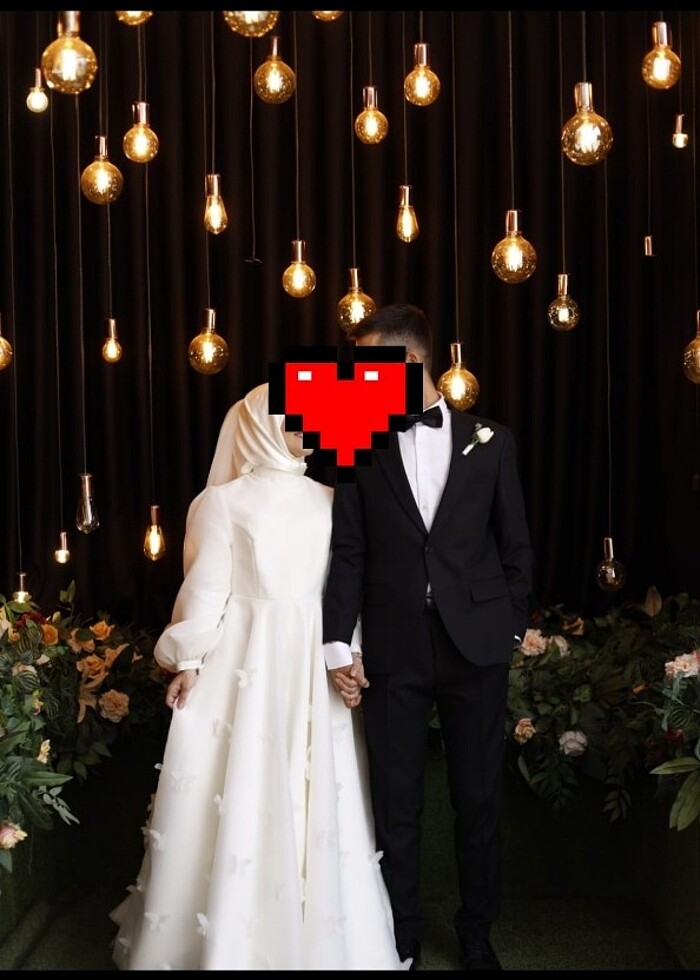 House of zarif Ahsen Alemdar kelebek gelinlik modeli - Görsel 5