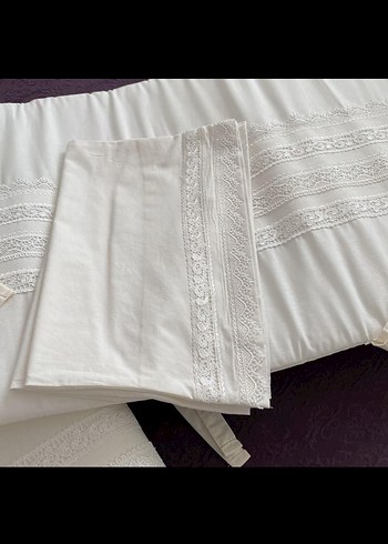 Nakışlı Parlak Beyaz çocuk nevresim takımı - Görsel 6