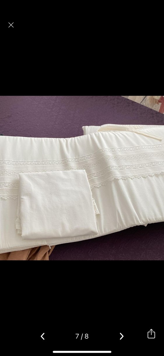 Nakışlı Parlak Beyaz çocuk nevresim takımı - Görsel 5