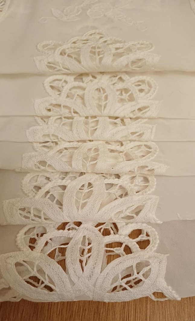 İşlemeli Bohem Beyaz Masa Örtüsü - Görsel 5