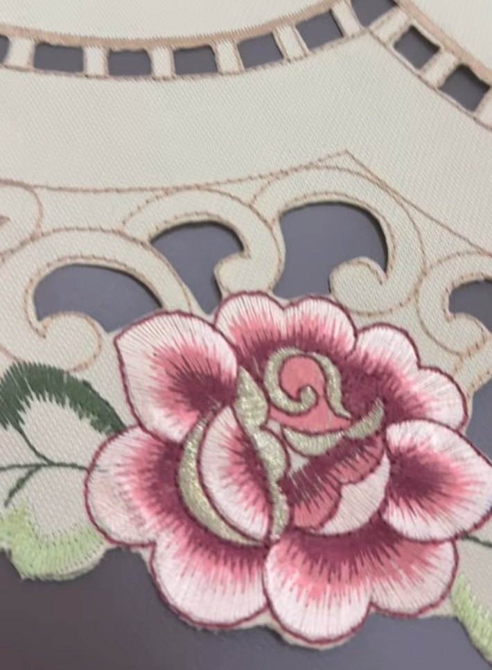 sarmanakış'lı bej Pastel Masa Örtüsü - Görsel 2