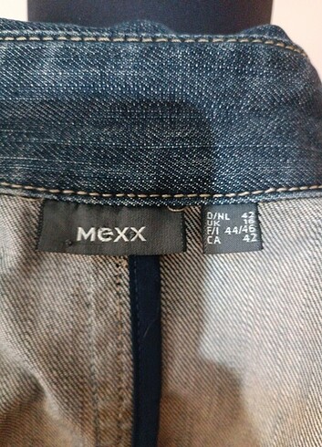 42 Beden mavi Renk Kot vintage ceket mexx marka
