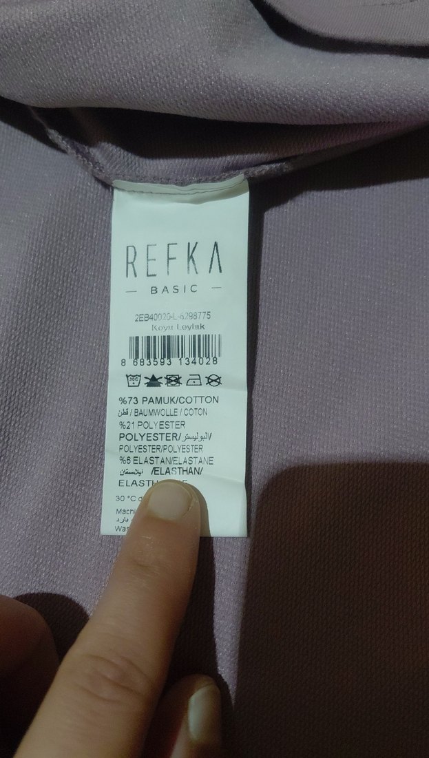 lila tam boy refka elbise - Görsel 2