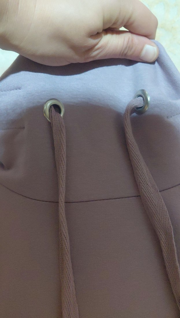 lila tam boy refka elbise - Görsel 4